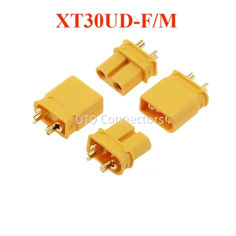 Amass 5/10Pair XT30UD Waterproof Plug 2mm 15A Copper Gold-plated Male Female Connector for RC FPV Racing Drone Lipo Battery
Amass 5/10Pair XT30UD Waterproof Plug 2mm 15A Copper Gold-plated Male Female Connector for RC FPV Racing Drone Lipo Battery