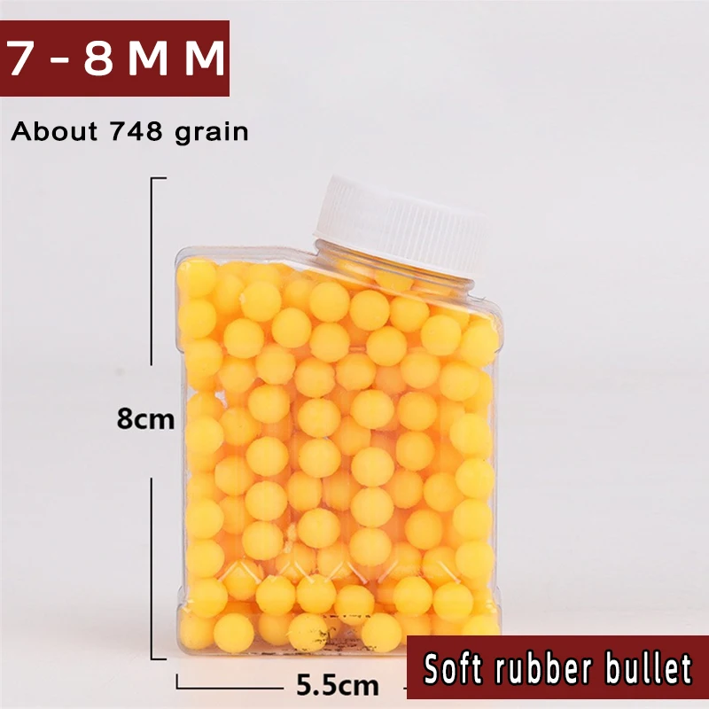 Soft Rubber Bullets 6mm 7-8mm Safe Round Balls Refill for Children Toy Gun Outdoor Shooting Practice
Soft Rubber Bullets 6mm 7-8mm Safe Round Balls Refill for Children Toy Gun Outdoor Shooting Practice