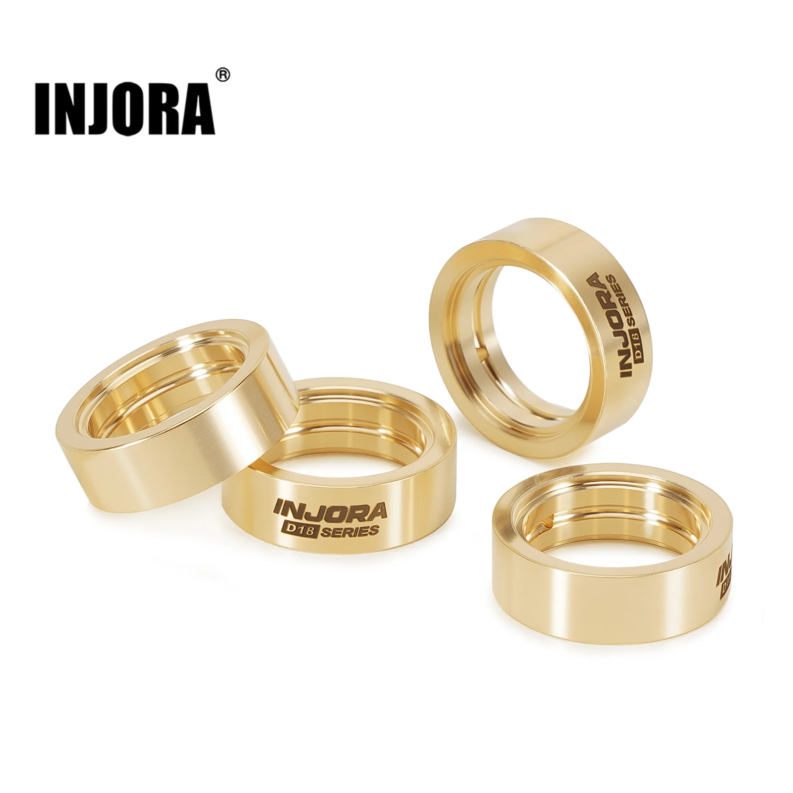 INJORA 10g Brass Inner Clamp Rings for INJORA 0.7" D18 Wheels
INJORA 10g Brass Inner Clamp Rings for INJORA 0.7" D18 Wheels