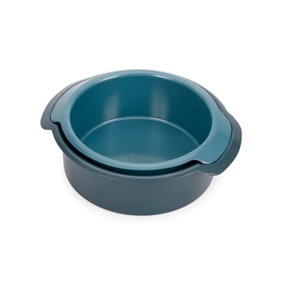 Nest™ Bake Non-Stick Round Pan 9in and 7.8in Carbon Steel Easy-Pull Handles Stackable Space-Savg Design 10-Year Guarantee
Nest™ Bake Non-Stick Round Pan 9in and 7.8in Carbon Steel Easy-Pull Handles Stackable Space-Savg Design 10-Year Guarantee