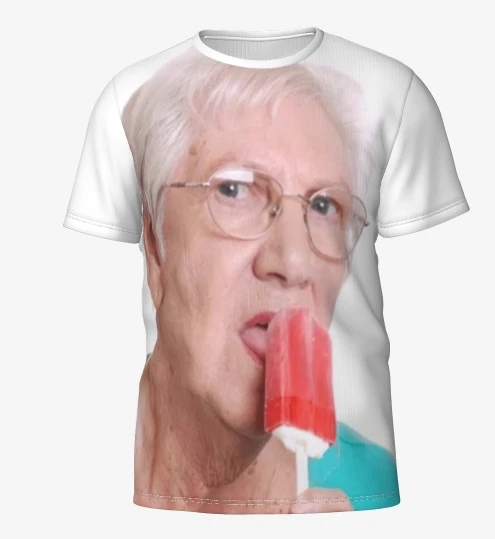 Fashion Senior Women Licking Red Popsicle 3D Printed Graphic T shirts Mens Clothing T-shirts for Men Summer Short Sleeve Tee Top
Fashion Senior Women Licking Red Popsicle 3D Printed Graphic T shirts Mens Clothing T-shirts for Men Summer Short Sleeve Tee Top