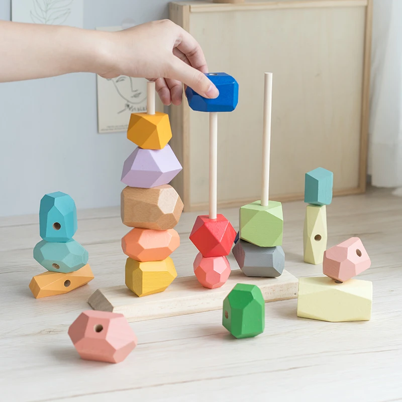 Kids Toys Wooden Building Block Rainbow stacking Block Beads Preschool Monterssori Educational Toys for Children
Kids Toys Wooden Building Block Rainbow stacking Block Beads Preschool Monterssori Educational Toys for Children