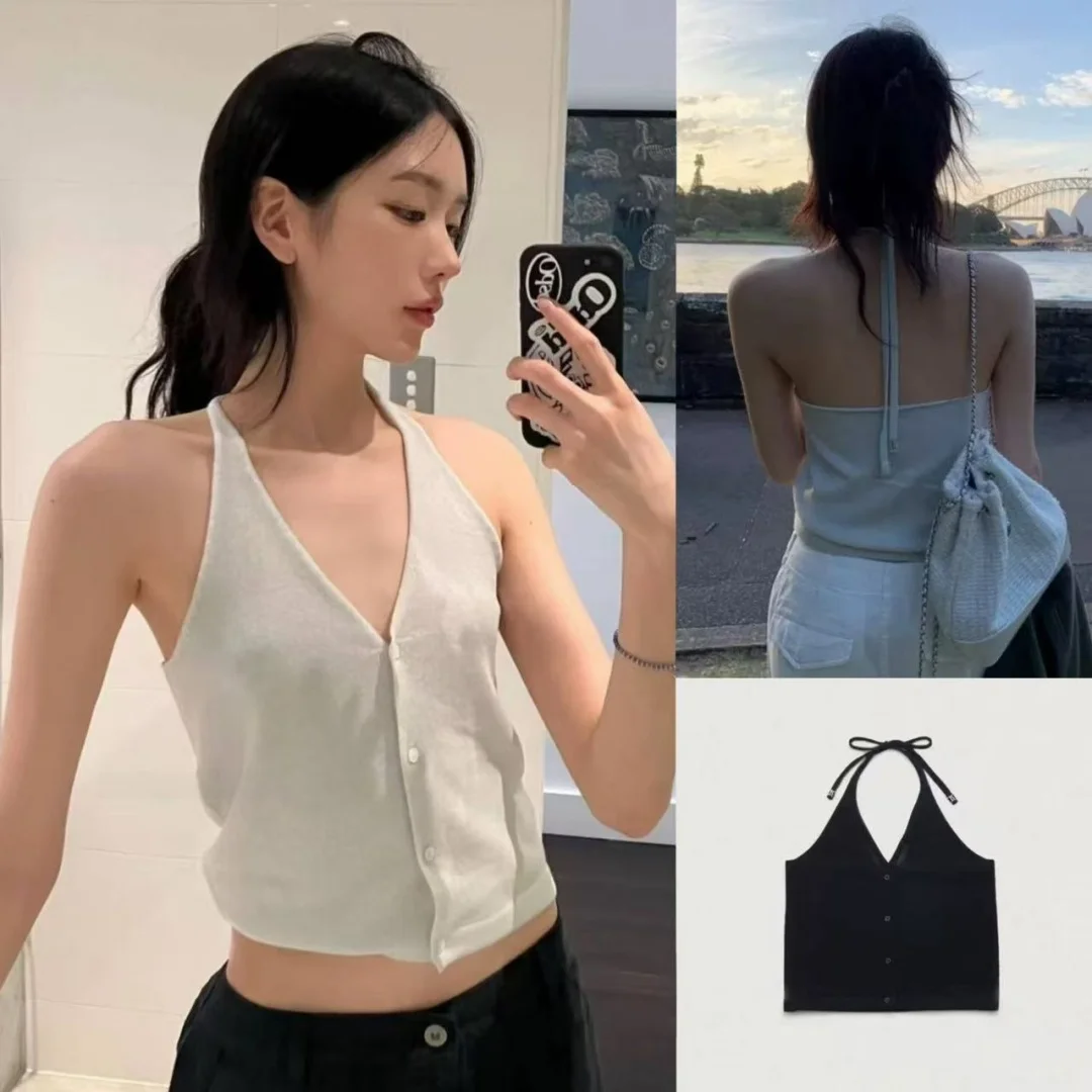 Simple Deep V Ne Strap Top Tank Top ort Length Color Korean Casual Sle for Spring Summer New Arrival
Simple Deep V Ne Strap Top Tank Top ort Length Color Korean Casual Sle for Spring Summer New Arrival