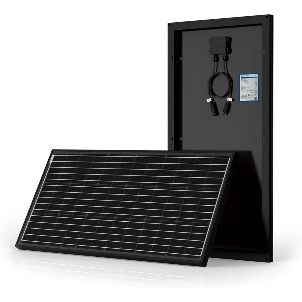 Solar Panel 100 Watt 12 Volt, Black Monocrystalline 100W Solar Panel High Efficiency IP67 Waterproof Module Off Gird PV Power
Solar Panel 100 Watt 12 Volt, Black Monocrystalline 100W Solar Panel High Efficiency IP67 Waterproof Module Off Gird PV Power