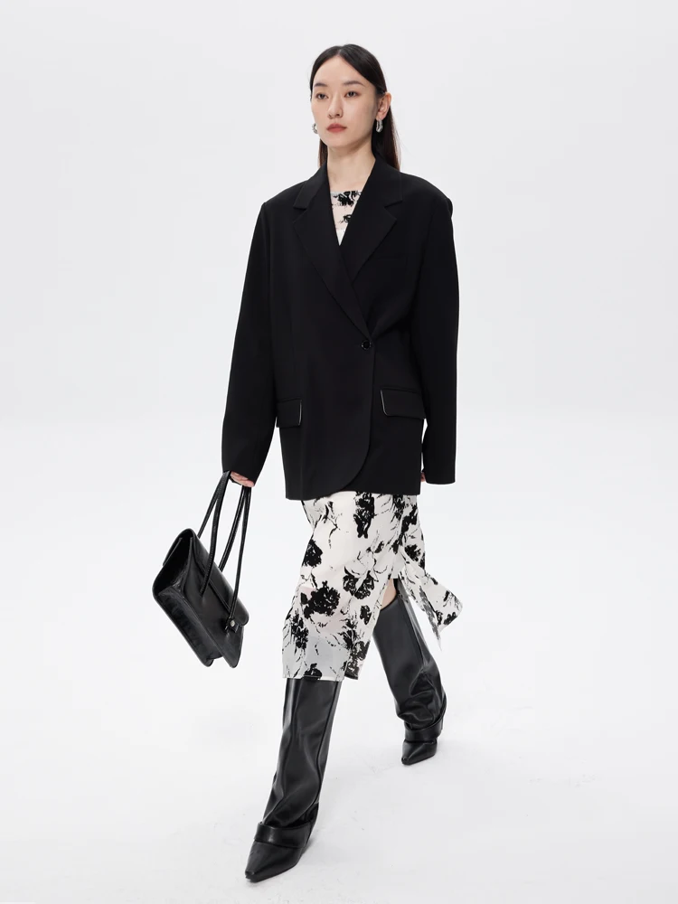 mat High-End Triacetate Bla Loose Casual Suit Jaet for Women Autumn Winter Blank Label Commute Sle Single Button
mat High-End Triacetate Bla Loose Casual Suit Jaet for Women Autumn Winter Blank Label Commute Sle Single Button