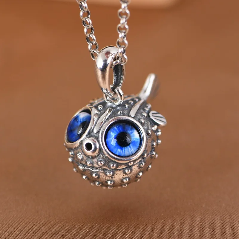 S925 Sterling Silver Pendants for Women Men New Fashion Creative Little Pufferfish Pure Argentum Punk Jewelry
S925 Sterling Silver Pendants for Women Men New Fashion Creative Little Pufferfish Pure Argentum Punk Jewelry