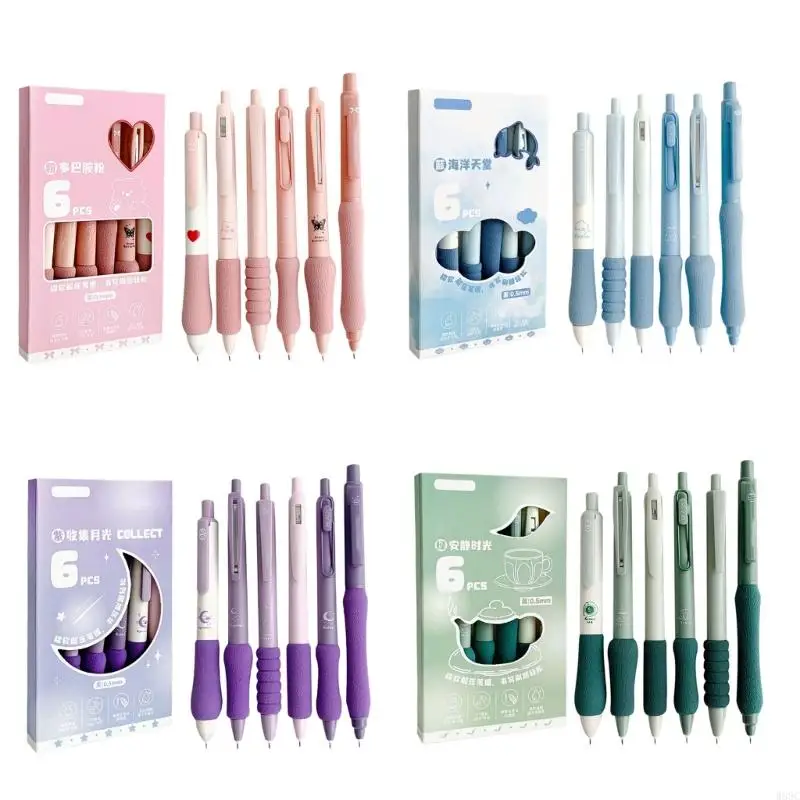 W89C 6Pcs Retractable Gel Pen 0.5MM Quick Drying Journaling Pen Office Writing Tool for Writing Drawing Journaling
W89C 6Pcs Retractable Gel Pen 0.5MM Quick Drying Journaling Pen Office Writing Tool for Writing Drawing Journaling