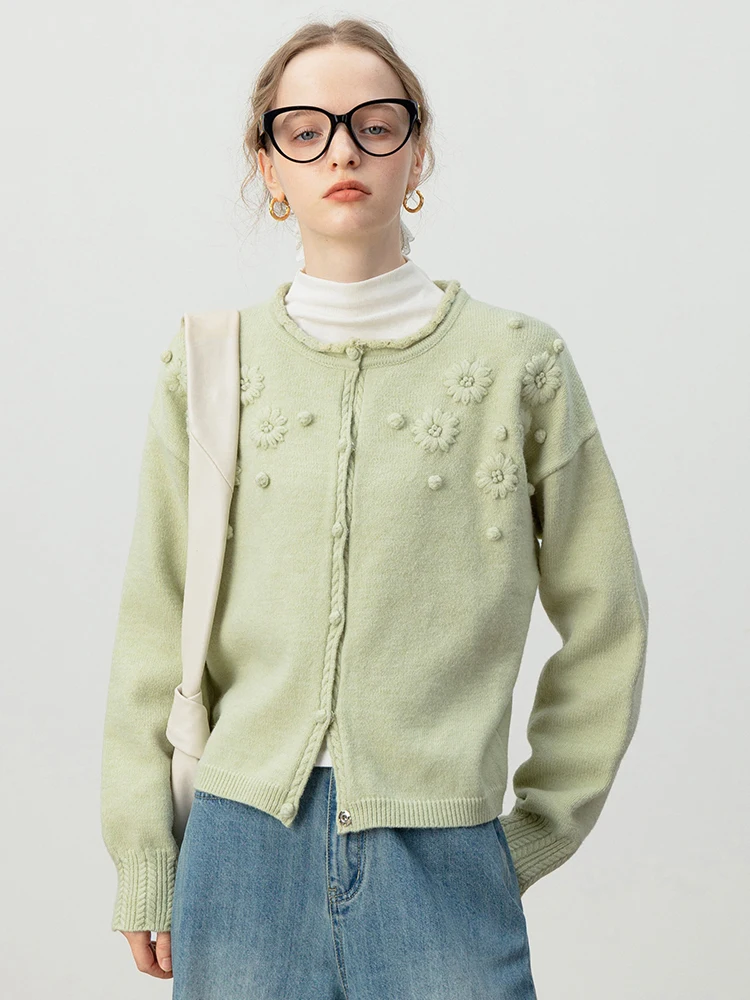 Eggka round Neck 3D Embroidery Long Sleeve Knitted Open Cardigan Women's Autumn New Style Korean Version Versatile Sweater Ja...
Eggka round Neck 3D Embroidery Long Sleeve Knitted Open Cardigan Women's Autumn New Style Korean Version Versatile Sweater Ja...