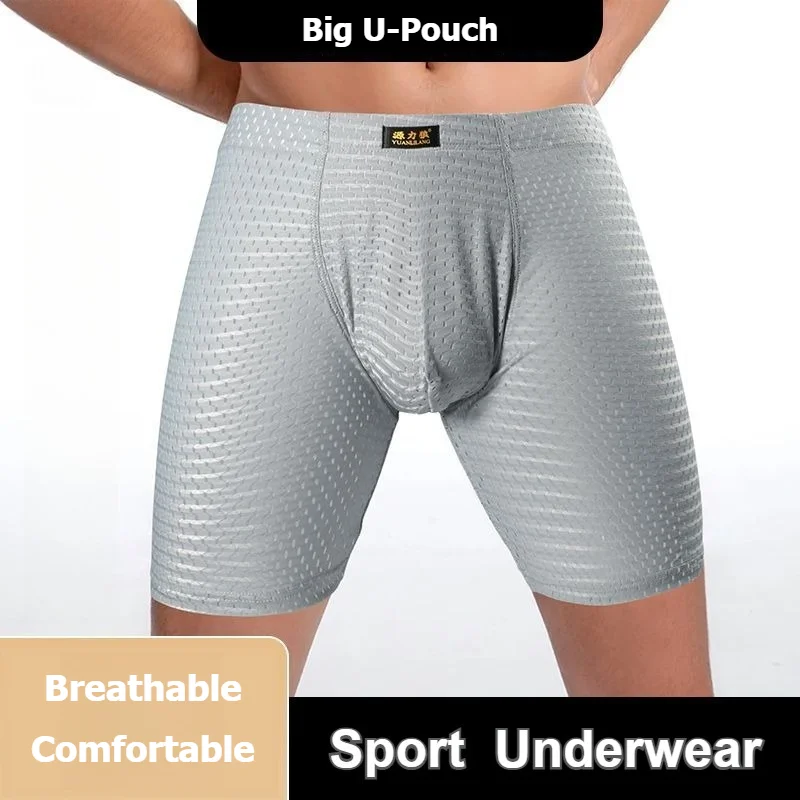 Men's Hollow Out Breathable Extend Boxers Leg Rubbing Prevent Summer Long Jhons Male Gym Sporty Underwear Casual Home Loungewear
Men's Hollow Out Breathable Extend Boxers Leg Rubbing Prevent Summer Long Jhons Male Gym Sporty Underwear Casual Home Loungewear
