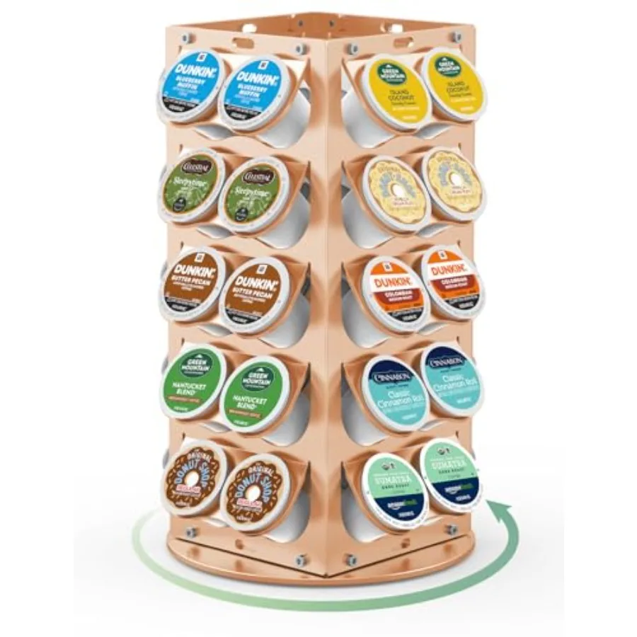 K Cup Holder Coffee Pod Holder for Keurig 360° Rotating Aluminum Coffee Organizer for Countertop Saving Design with Anti-Slip B
K Cup Holder Coffee Pod Holder for Keurig 360° Rotating Aluminum Coffee Organizer for Countertop Saving Design with Anti-Slip B