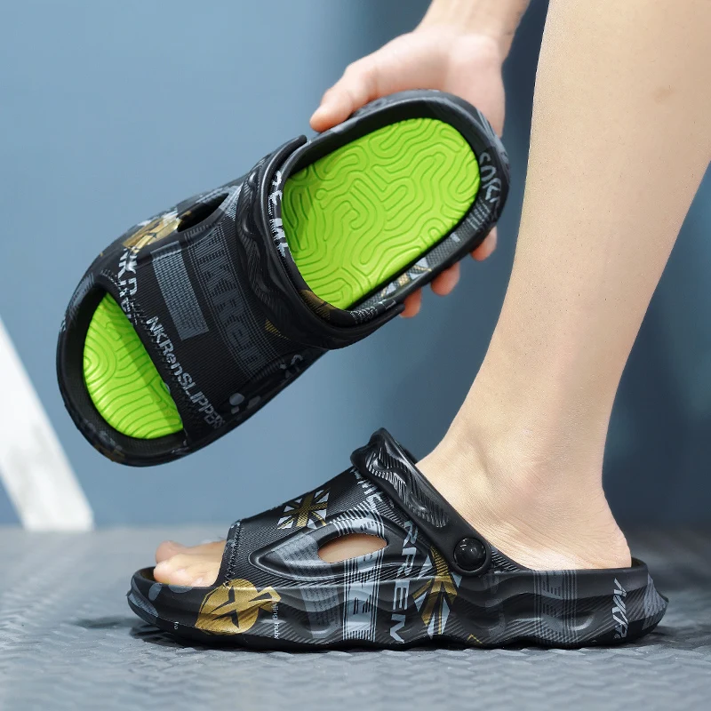 2025 New Stylish Men Beach Sandals Slippers Print Dual-use Massage Comfortable Thick Sole Male Summer EVA Shoes Non-slip 39-46
2025 New Stylish Men Beach Sandals Slippers Print Dual-use Massage Comfortable Thick Sole Male Summer EVA Shoes Non-slip 39-46