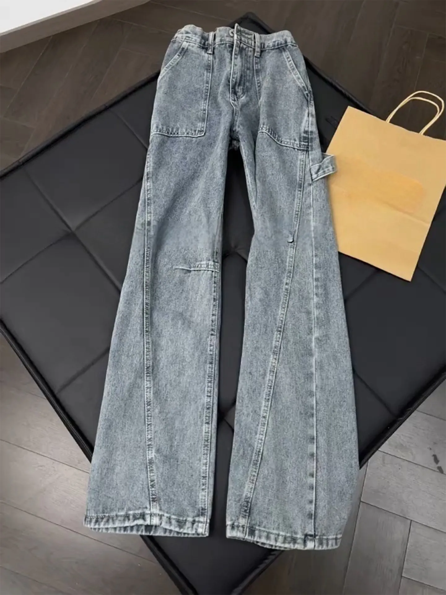 Retro American Style Men's Jeans Spring Season Slim Straight Workwear Pants Knife Angle Cut Bootcut Denim Trousers
Retro American Style Men's Jeans Spring Season Slim Straight Workwear Pants Knife Angle Cut Bootcut Denim Trousers