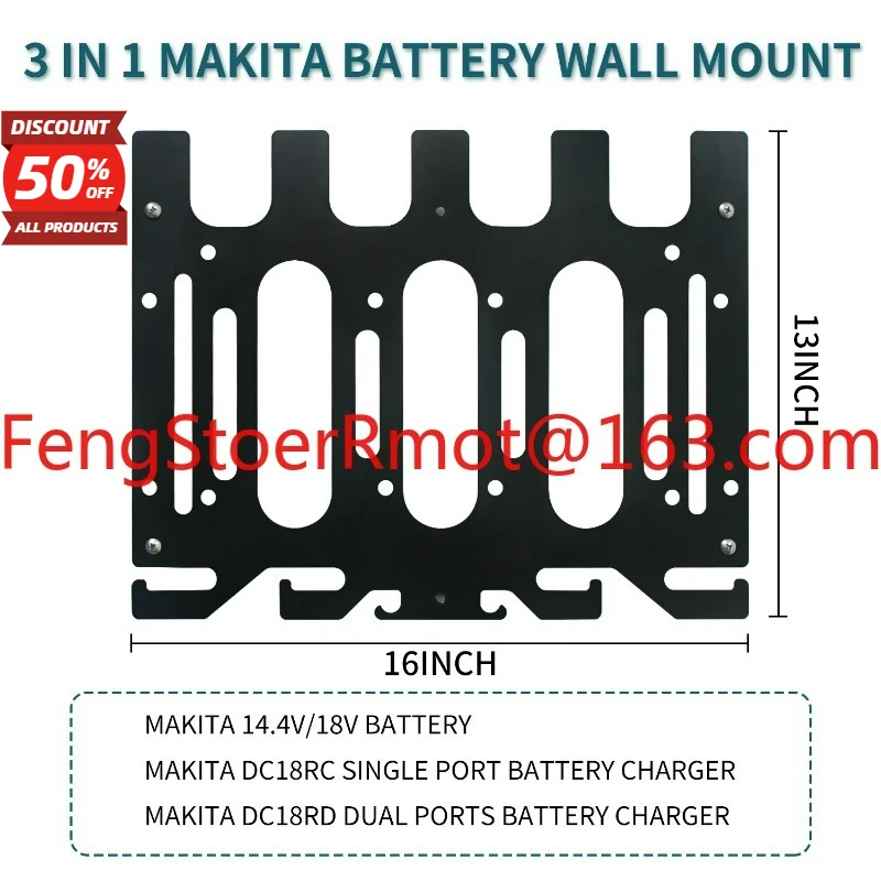 Adapted to Makita power tools 18V14.4V battery charger bracket electric drill makitaDC18 storage artifact
Adapted to Makita power tools 18V14.4V battery charger bracket electric drill makitaDC18 storage artifact