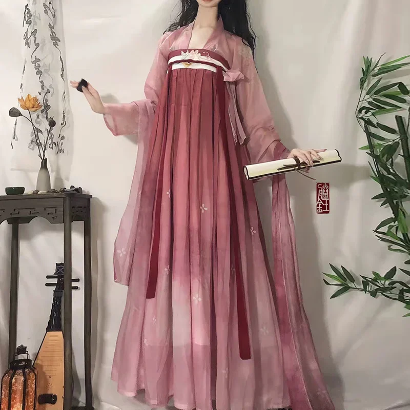 Chinese Traditional Hanfu for Women Ancient Originale Princess Tang Dynasty Dress Ancient Ladies Fairy Cosplay Costume for Party
Chinese Traditional Hanfu for Women Ancient Originale Princess Tang Dynasty Dress Ancient Ladies Fairy Cosplay Costume for Party