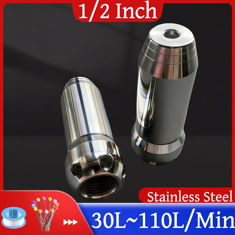 1/2" Inch Pressure Washer Sewer Jetter Nozzle 30L~110L/min Stainless Steel Water Cleaning Nozzle Sewer Pipeline Cleaning Tools
1/2" Inch Pressure Washer Sewer Jetter Nozzle 30L~110L/min Stainless Steel Water Cleaning Nozzle Sewer Pipeline Cleaning Tools