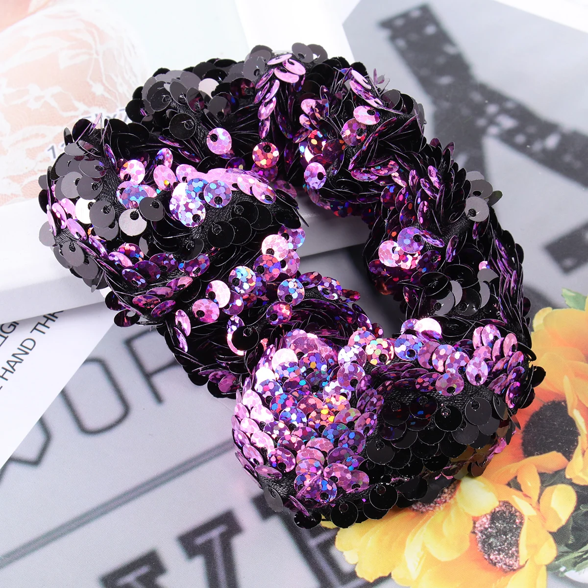 Sequins Hair Ties Elastic Accessories for Girls Clear Ponytail Holder Mermaid Blue Bright Color Fashion Chic Daily Wear
Sequins Hair Ties Elastic Accessories for Girls Clear Ponytail Holder Mermaid Blue Bright Color Fashion Chic Daily Wear