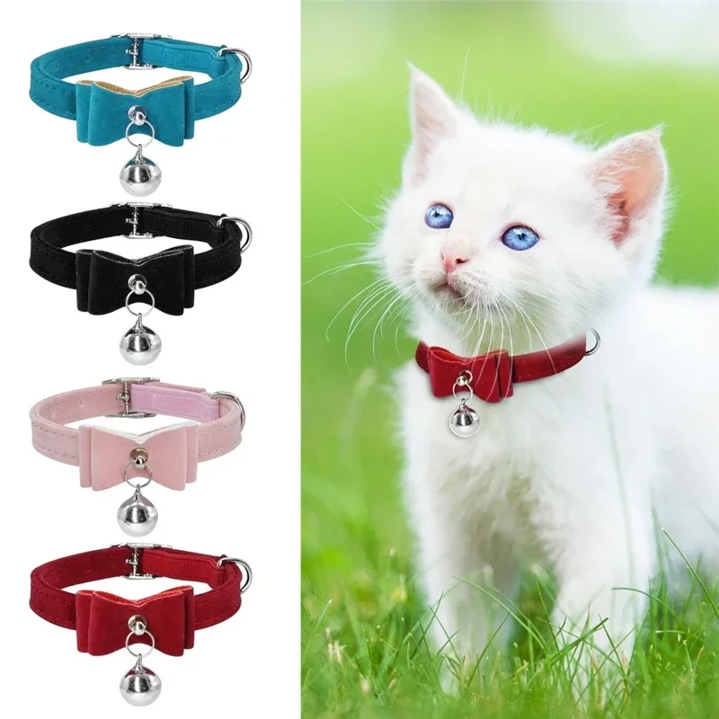 Cute Cat Collar Small Puppy Cat Collars Velvet Bow Kitten Cat Collar Bowknot Necklace with Bell for Dogs Cats Chihuahua Yorkie
Cute Cat Collar Small Puppy Cat Collars Velvet Bow Kitten Cat Collar Bowknot Necklace with Bell for Dogs Cats Chihuahua Yorkie