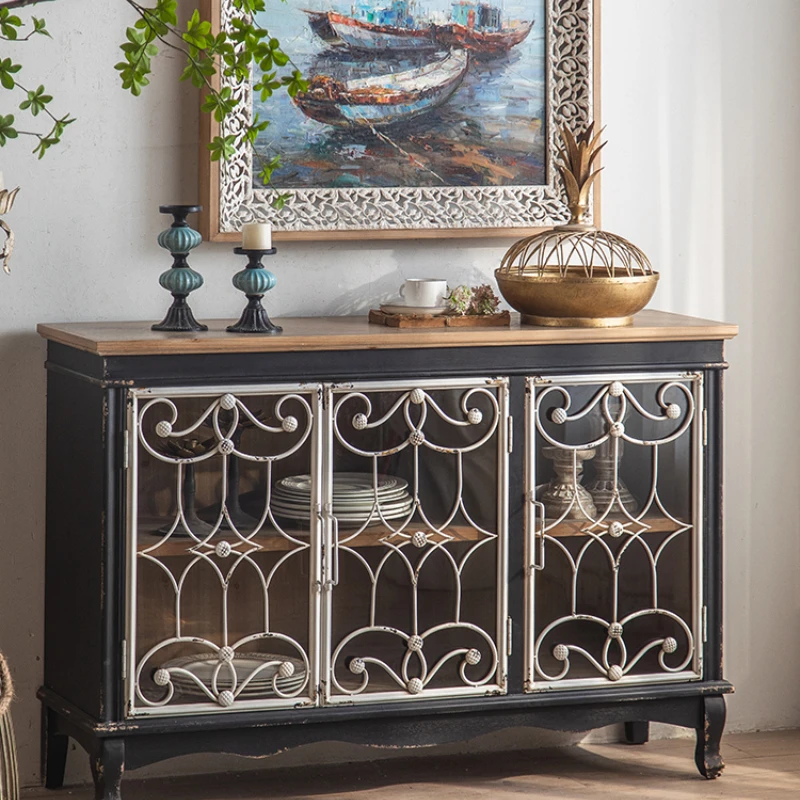 Retro side cabinet, glass door, solid wood, old living room decorative cabinet, facing the door against the wall
Retro side cabinet, glass door, solid wood, old living room decorative cabinet, facing the door against the wall