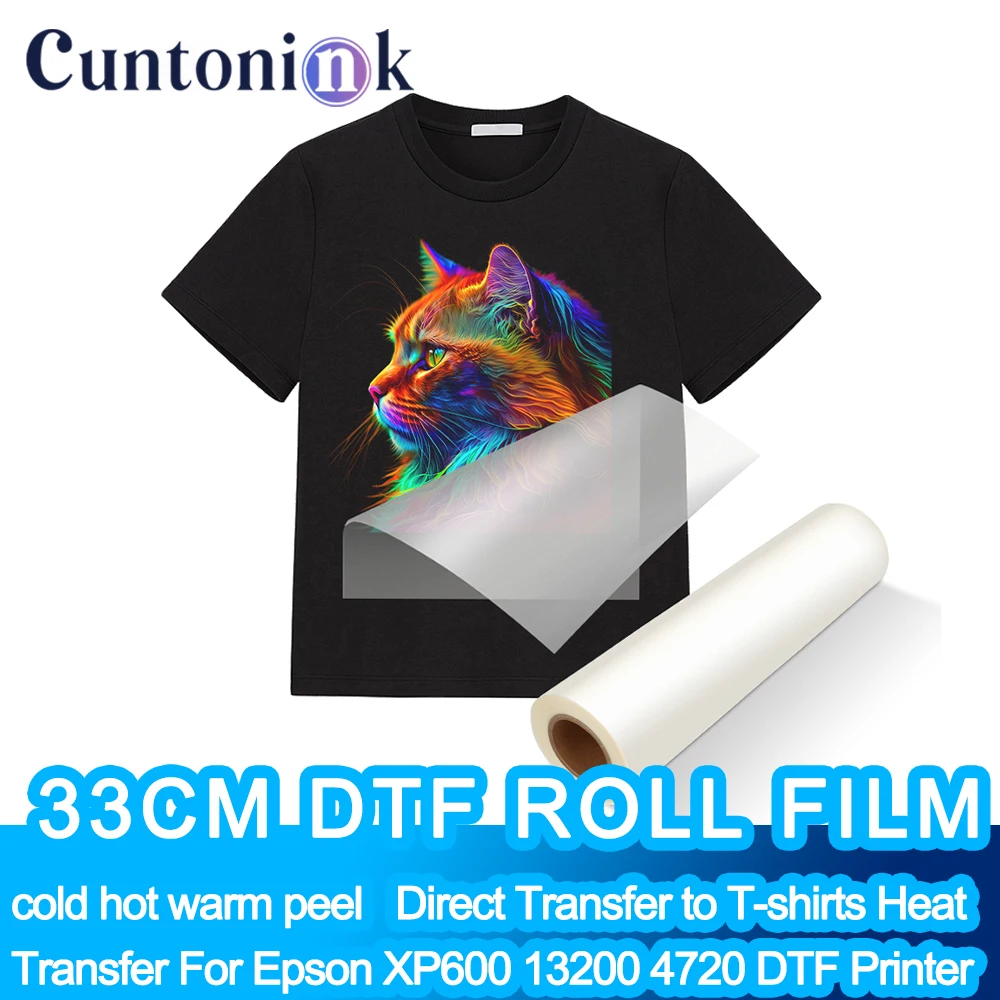33cm DTF PET Film Roll Direct Transfer to T-shirt Heat Transfer DTF Printer A3 A2 cold hot warm peel
33cm DTF PET Film Roll Direct Transfer to T-shirt Heat Transfer DTF Printer A3 A2 cold hot warm peel