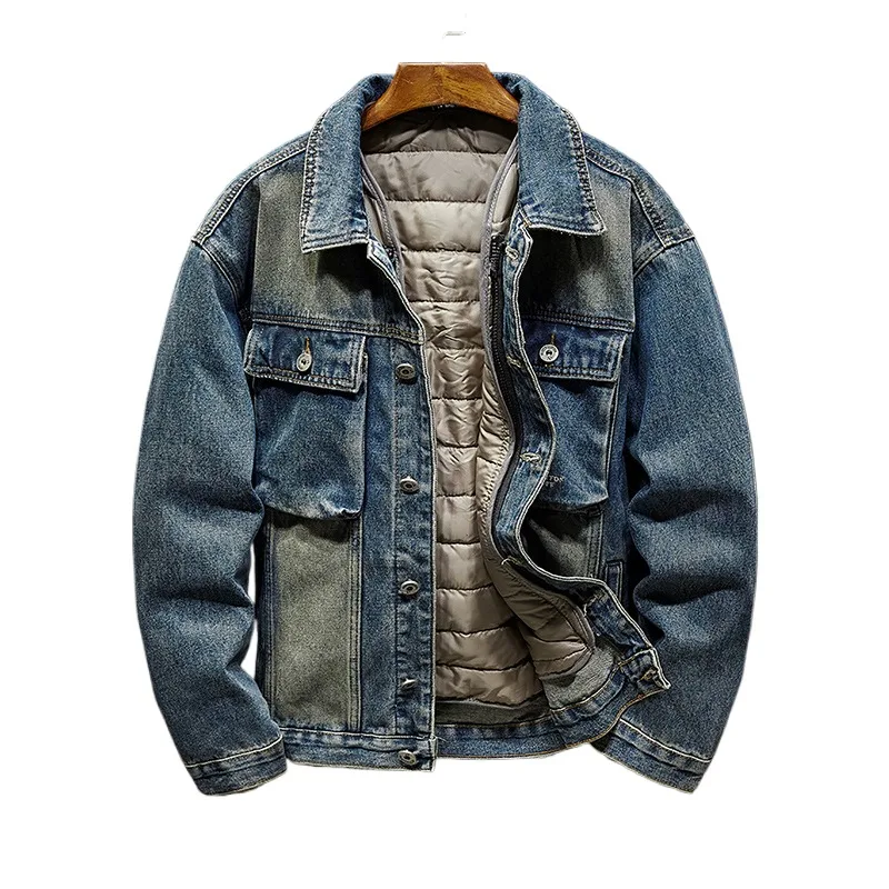 Men's Winter Warm Jeans Jacket Cotton Padded Liner Thick Thermal Denim Coat Linner Removable Cowboy Outerwear For Male
Men's Winter Warm Jeans Jacket Cotton Padded Liner Thick Thermal Denim Coat Linner Removable Cowboy Outerwear For Male