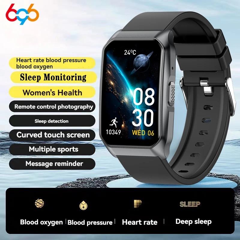 1.57' Curved Screen Health Monitor Smart Watch SOS ECG PPG HRV Temperature Waterproof BT Call Smartwatch Men Women Remote Care
1.57' Curved Screen Health Monitor Smart Watch SOS ECG PPG HRV Temperature Waterproof BT Call Smartwatch Men Women Remote Care