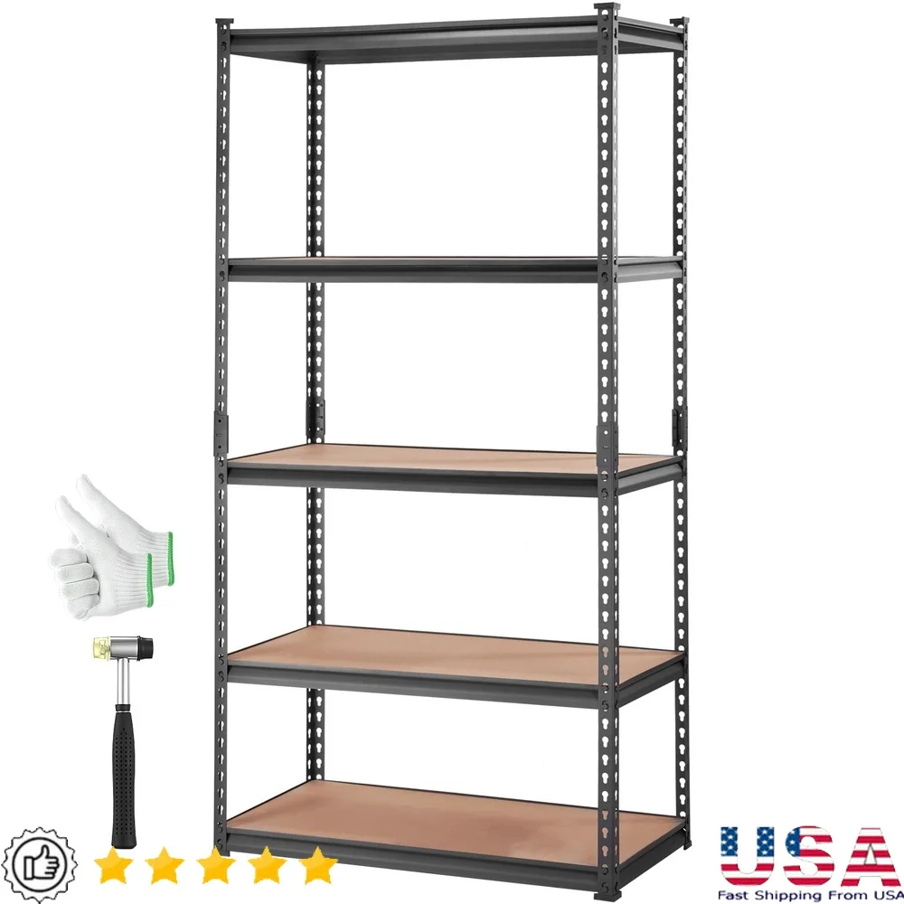 Heavy Duty Storage Shelving Unit 5 Tier Adjustable Garage Rack 2000 lbs Capacity Metal Organization System Easy Assembly
Heavy Duty Storage Shelving Unit 5 Tier Adjustable Garage Rack 2000 lbs Capacity Metal Organization System Easy Assembly