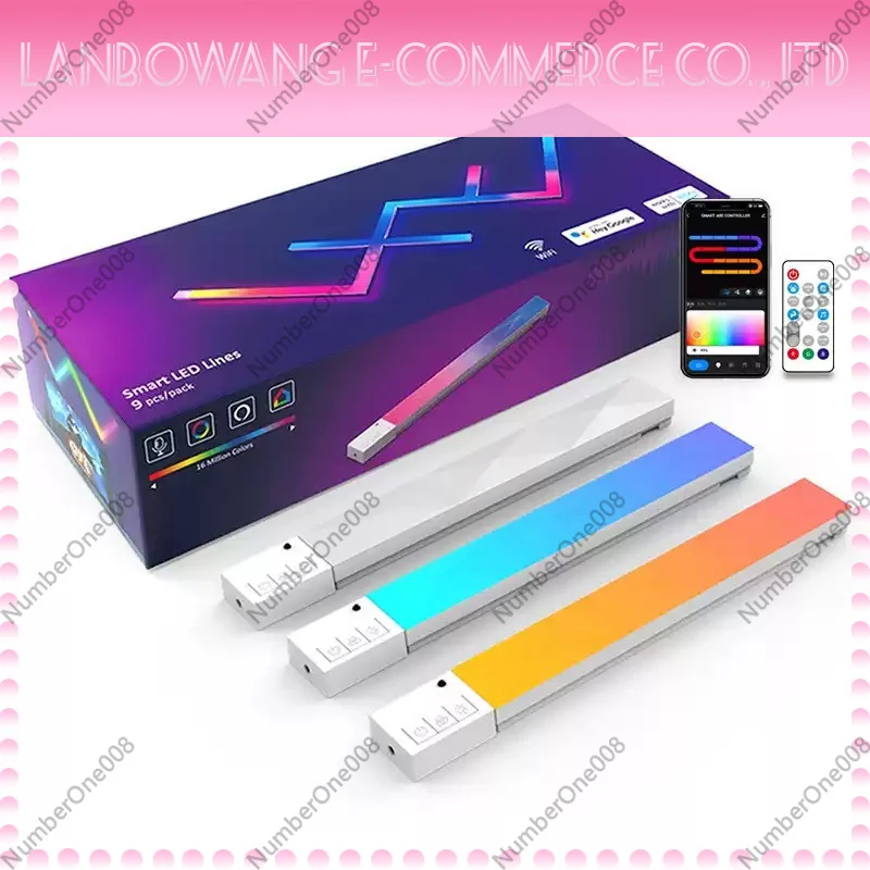 6Pcs 9pcs 12pcs DIY Smart Light Emitting Diode Wall WIFI RGB Night Light Bar Game Light Application Control Room Decoration
6Pcs 9pcs 12pcs DIY Smart Light Emitting Diode Wall WIFI RGB Night Light Bar Game Light Application Control Room Decoration