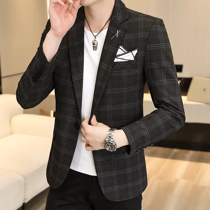 Casual Tailored Suit Men's Dress Youth Korean Style Small Business English High End Feeling Men's Outerwear Jacket
Casual Tailored Suit Men's Dress Youth Korean Style Small Business English High End Feeling Men's Outerwear Jacket