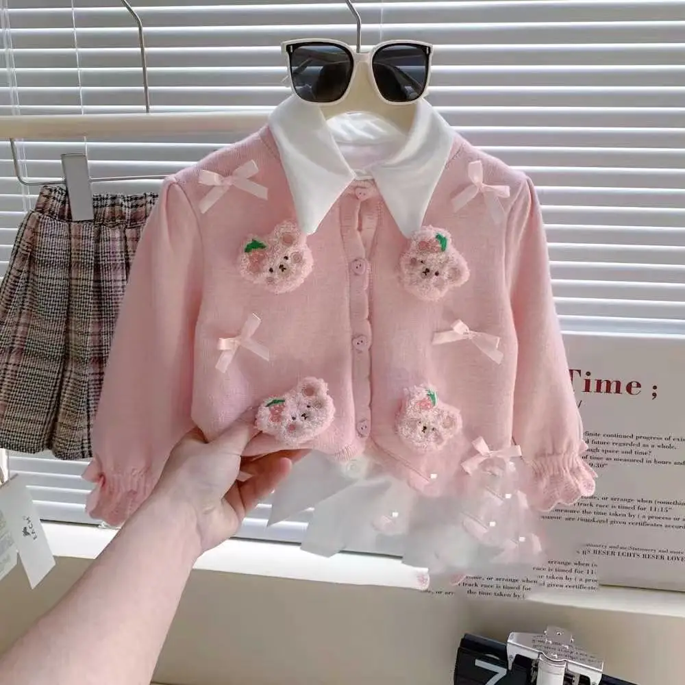 Korean Children's Clothing Winter New 1-6Y Girls Sweet Three-dimensional Cartoon Knitted Cardigan Top 80-130cm
Korean Children's Clothing Winter New 1-6Y Girls Sweet Three-dimensional Cartoon Knitted Cardigan Top 80-130cm