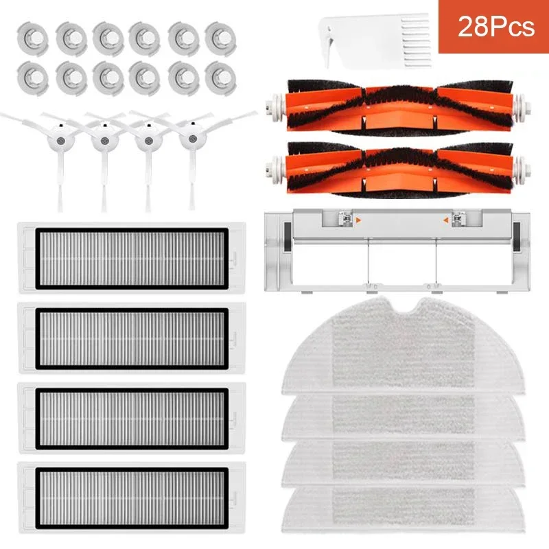 28PCS Main Brush Side Brush HEPA Filter Mops for Xiaomi 1S Rock S6 S5 S60 S5 S50 S55 E25 E35 Vacuum Cleaner Parts Accessories
28PCS Main Brush Side Brush HEPA Filter Mops for Xiaomi 1S Rock S6 S5 S60 S5 S50 S55 E25 E35 Vacuum Cleaner Parts Accessories
