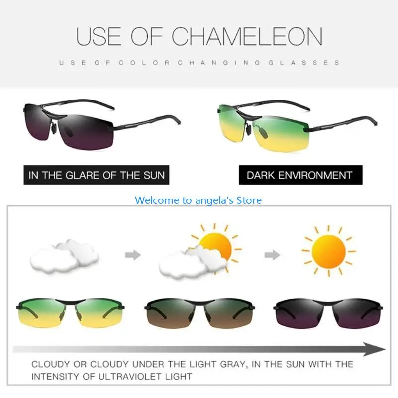X4YC Men Photochromic Polarized Sunglasses Women Driving Chameleon Vintage for Sun Glasses Change Color Day Night for V
X4YC Men Photochromic Polarized Sunglasses Women Driving Chameleon Vintage for Sun Glasses Change Color Day Night for V