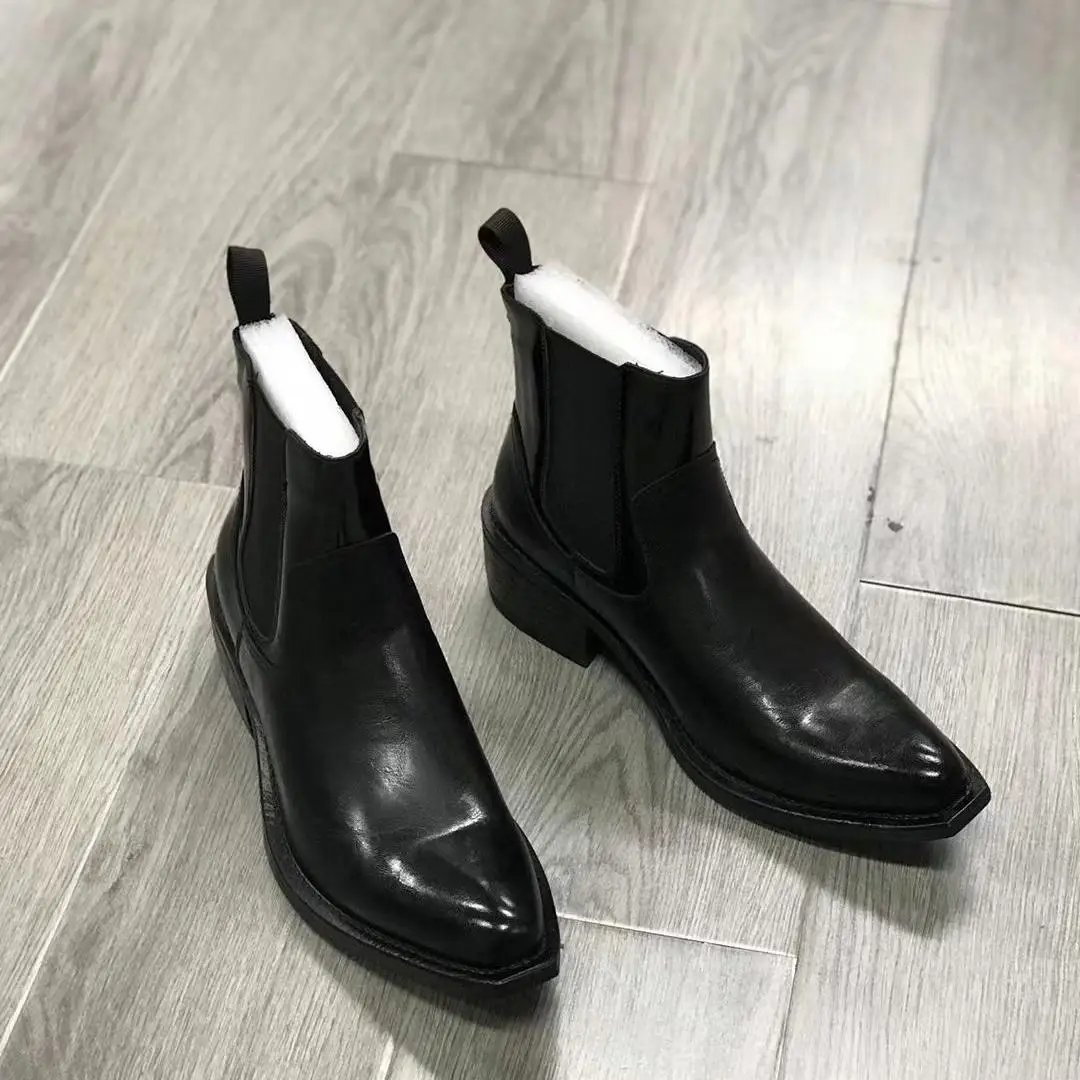 Elevated Thick Sole Chelsea Boots Men's High Top Boots Casual High Heel Pointed Toe Wizard Boots British Style
Elevated Thick Sole Chelsea Boots Men's High Top Boots Casual High Heel Pointed Toe Wizard Boots British Style