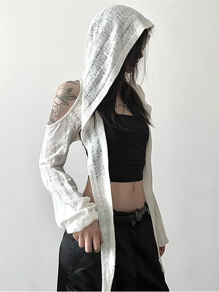Sexy Short Shoulder Bared Hooded Jacket Women's Spring Autumn Outerwear Summer Shoulder Bared Top American Hot Girl Desert Wa...
Sexy Short Shoulder Bared Hooded Jacket Women's Spring Autumn Outerwear Summer Shoulder Bared Top American Hot Girl Desert Wa...