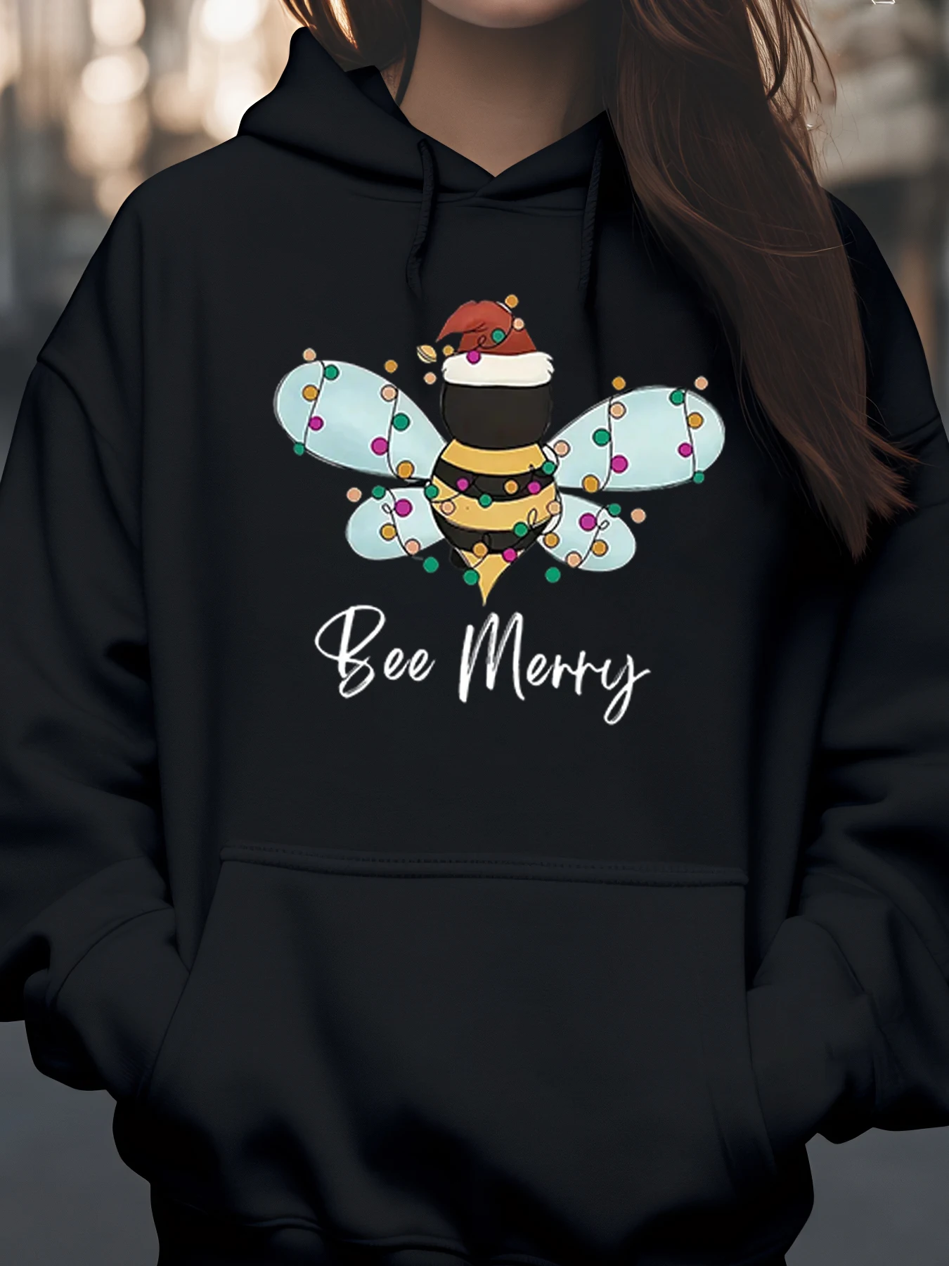Толстовка с капюшоном Bee Merry Christmas Bee Design, праздничная повседневная одежда, женская мода
Толстовка с капюшоном Bee Merry Christmas Bee Design, праздничная повседневная одежда, женская мода