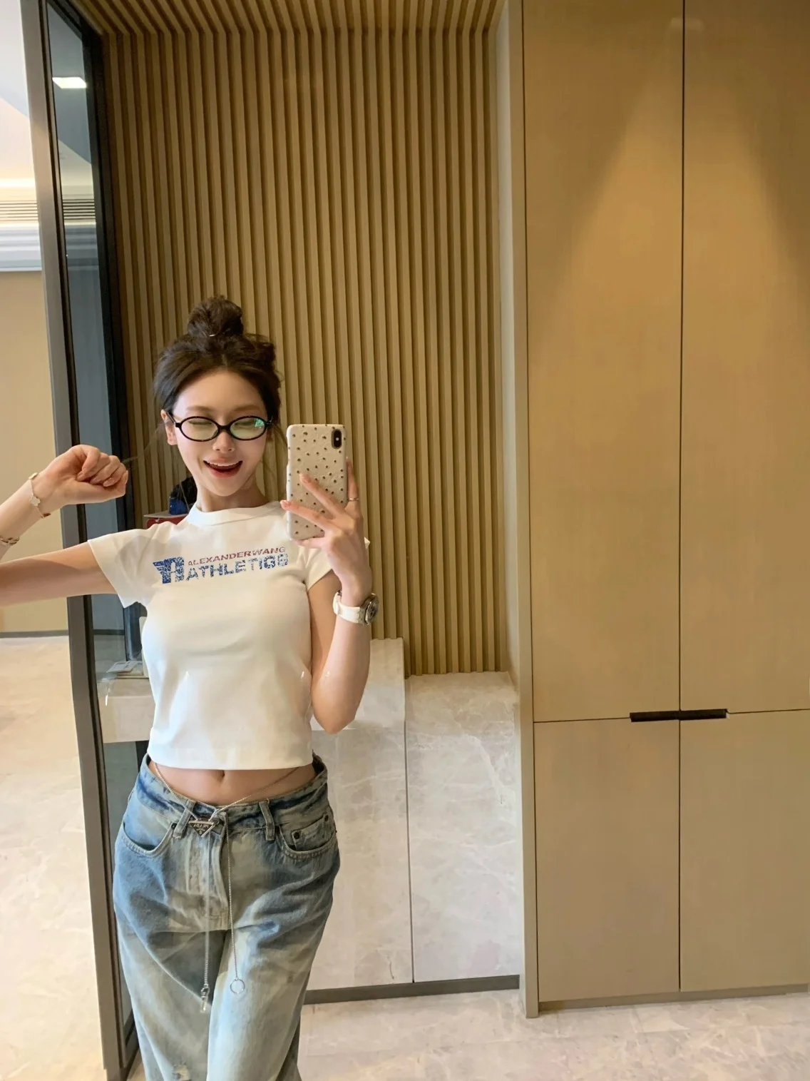 Short Sleeve Color Block Letter T-Shirt Korean Style Hot Girl Shoulder Length Slim Fit Cotton Top Half Sleeve round Neck T-Shirt
Short Sleeve Color Block Letter T-Shirt Korean Style Hot Girl Shoulder Length Slim Fit Cotton Top Half Sleeve round Neck T-Shirt