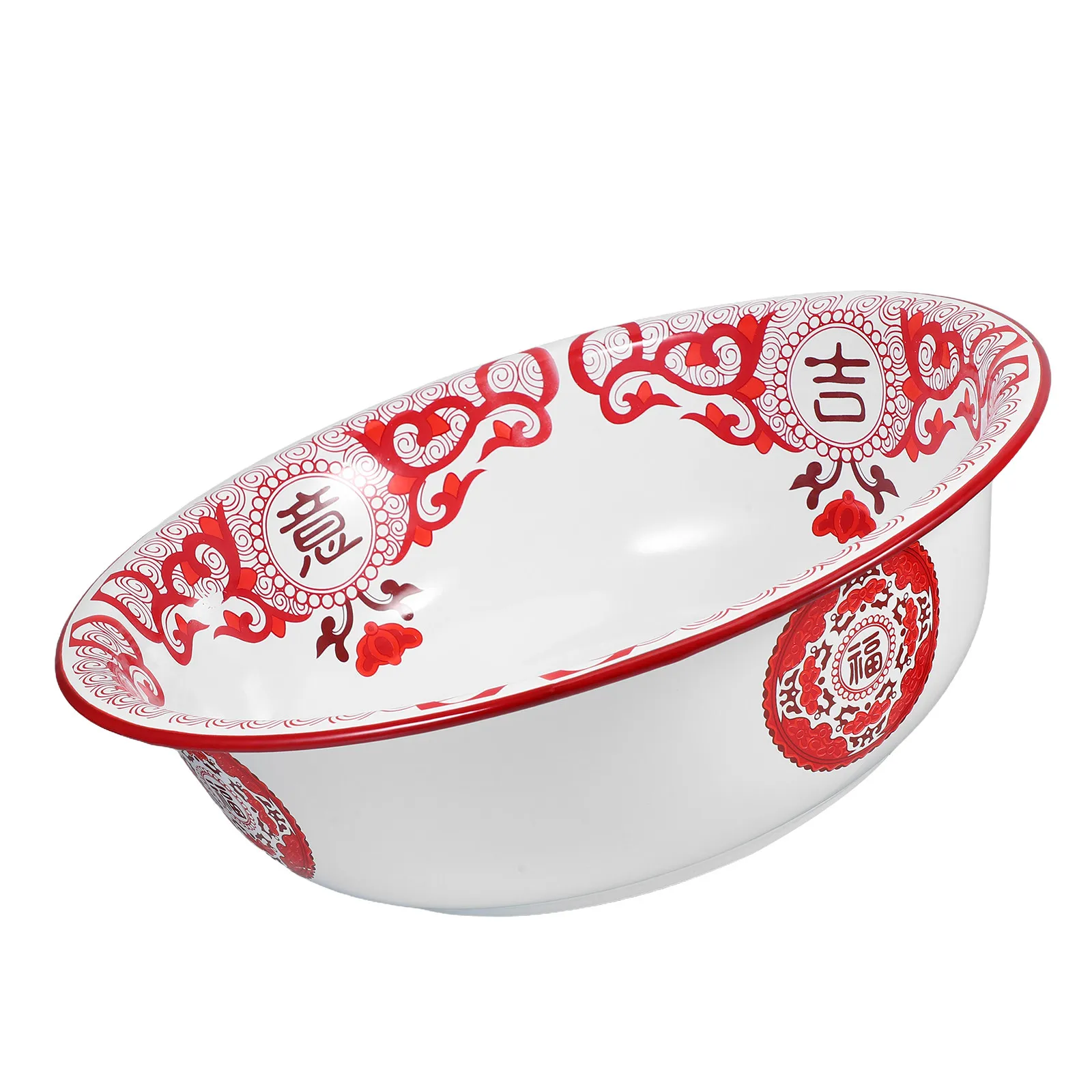 Vintage Enamel Basin Large Kitchen Bowl for Washing Vegetables Kneading Dough Serving Soup Multipurpose Enamelware
Vintage Enamel Basin Large Kitchen Bowl for Washing Vegetables Kneading Dough Serving Soup Multipurpose Enamelware