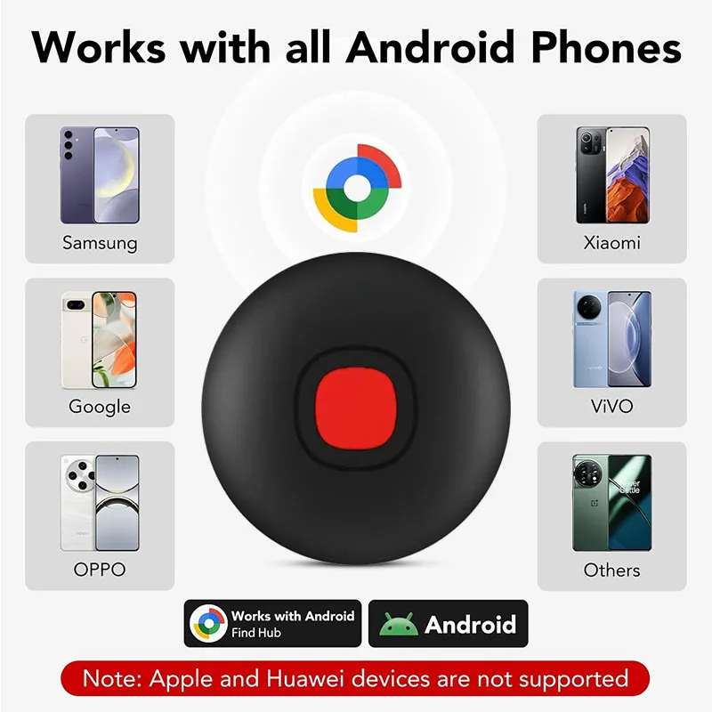 Anti-lost Tracker for Samsung Android Tracker Work with Google Find My Air Tag Locator Finder Global Positioning Smart Tag
Anti-lost Tracker for Samsung Android Tracker Work with Google Find My Air Tag Locator Finder Global Positioning Smart Tag