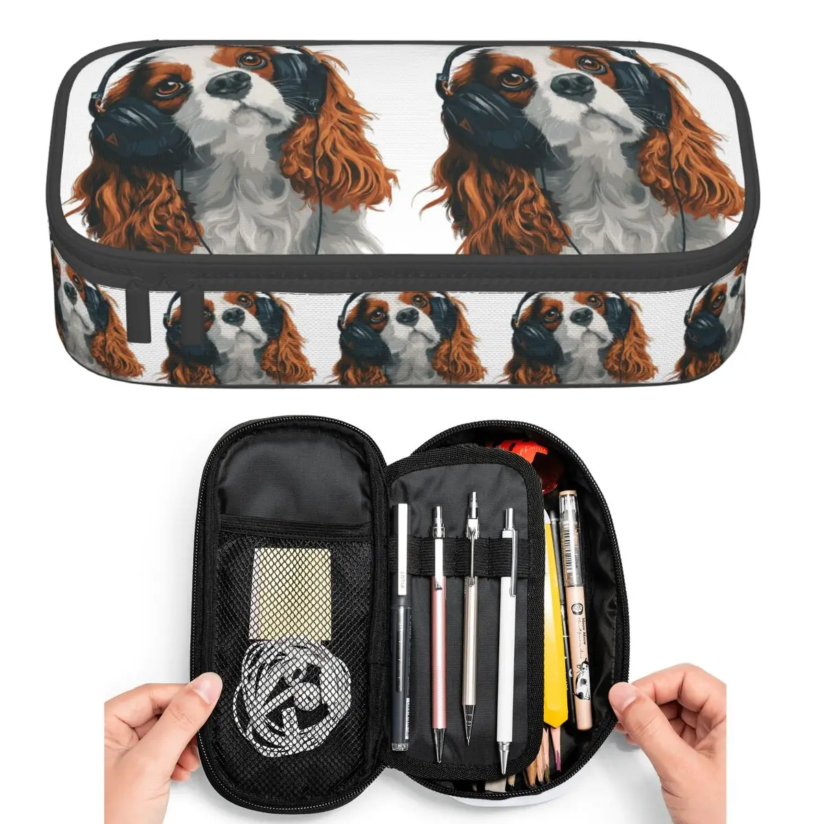 Cavalier King Charles Spaniel Pencil Cases for Students Pen Box Pencil Bag Large Storage Pencil Pouch Pen Holder
Cavalier King Charles Spaniel Pencil Cases for Students Pen Box Pencil Bag Large Storage Pencil Pouch Pen Holder