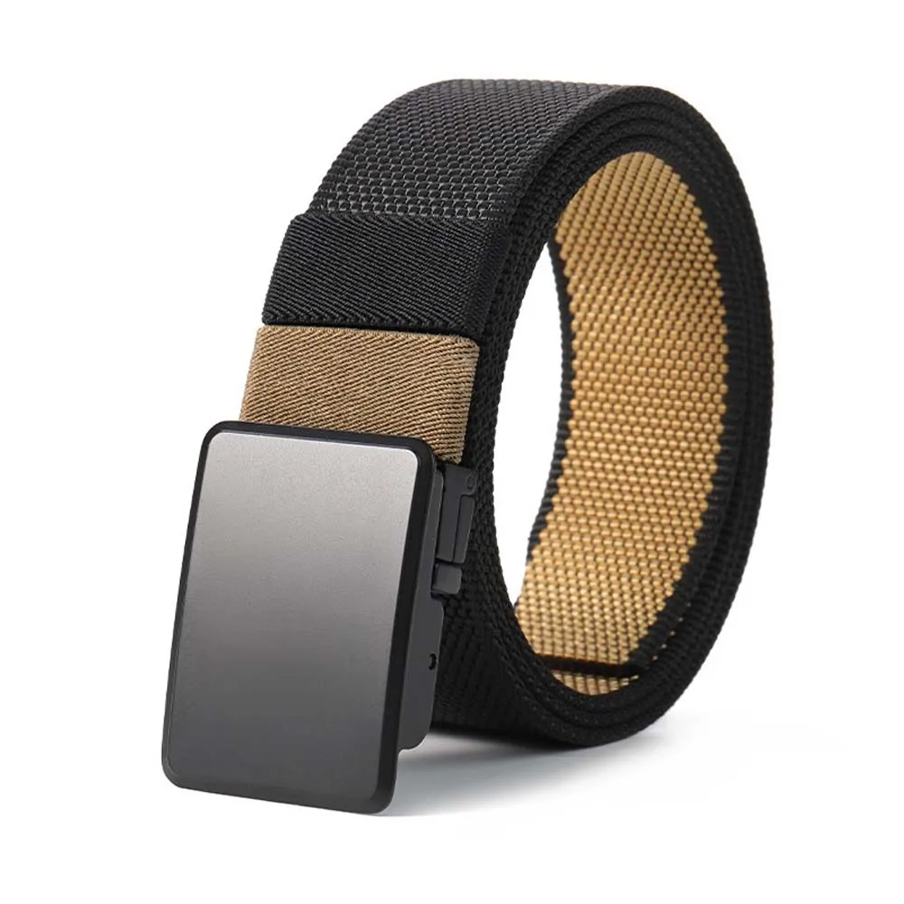 Adjustable Alloy Men Weaving Belt Contrast Color Texture Both Sides Available Belt Durable Sturdy Nylon Waistband Gifts
Adjustable Alloy Men Weaving Belt Contrast Color Texture Both Sides Available Belt Durable Sturdy Nylon Waistband Gifts