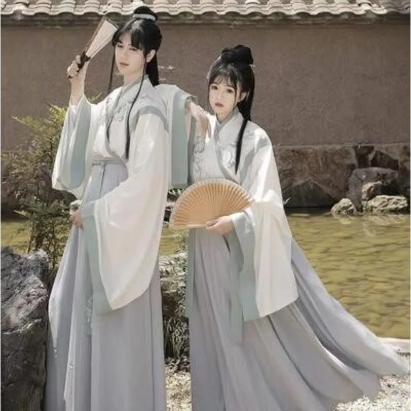 Chinese Style Cross Collar Hanfu Ruqun Daily Couple CP Set Elegant Slim Ancient Dress
Chinese Style Cross Collar Hanfu Ruqun Daily Couple CP Set Elegant Slim Ancient Dress
