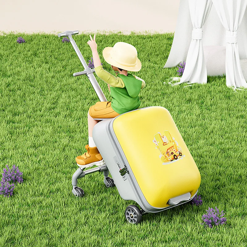 Cartoon Suitcase for Kids Can Sit Boarding Cabin Kids Luggage Suitcases Travel Lazy Trolley Case Walking Baby Boarding Suitcases 
Cartoon Suitcase for Kids Can Sit Boarding Cabin Kids Luggage Suitcases Travel Lazy Trolley Case Walking Baby Boarding Suitcases