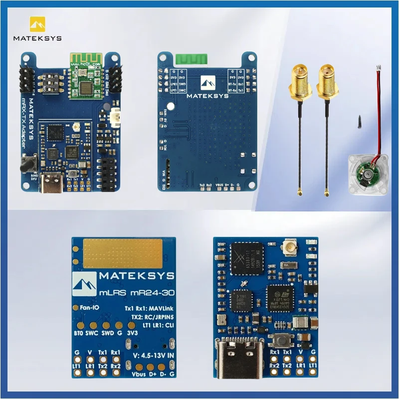 MATEK MATEKSYS MR24-30-TX MLRS MAVLINK 2.4GHZ TX MODULE KIT 2.4G LoRa 30 dBm RF Power For RC FPV Long Range Drones
MATEK MATEKSYS MR24-30-TX MLRS MAVLINK 2.4GHZ TX MODULE KIT 2.4G LoRa 30 dBm RF Power For RC FPV Long Range Drones