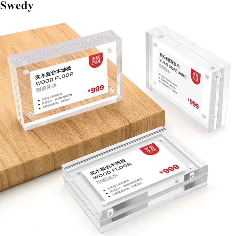 5 PCS 90x55mm Magnetic Acrylic Sign Holder Display Stand Small Table Number Place Card Holder Menu Holder Price Label Paper Tags
5 PCS 90x55mm Magnetic Acrylic Sign Holder Display Stand Small Table Number Place Card Holder Menu Holder Price Label Paper Tags