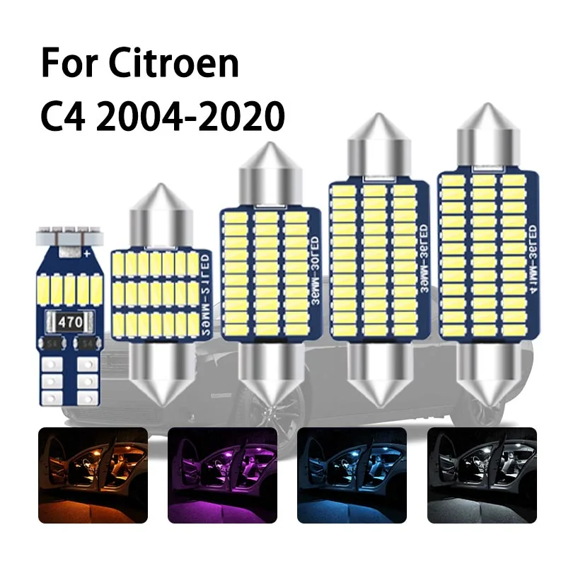Car Interior LED Light Canbus For Citroen C4 MK1 MK2 B7 Picasso Grand Picasso I II Aircross Cactus 2004-2020 Auto Accessories
Car Interior LED Light Canbus For Citroen C4 MK1 MK2 B7 Picasso Grand Picasso I II Aircross Cactus 2004-2020 Auto Accessories