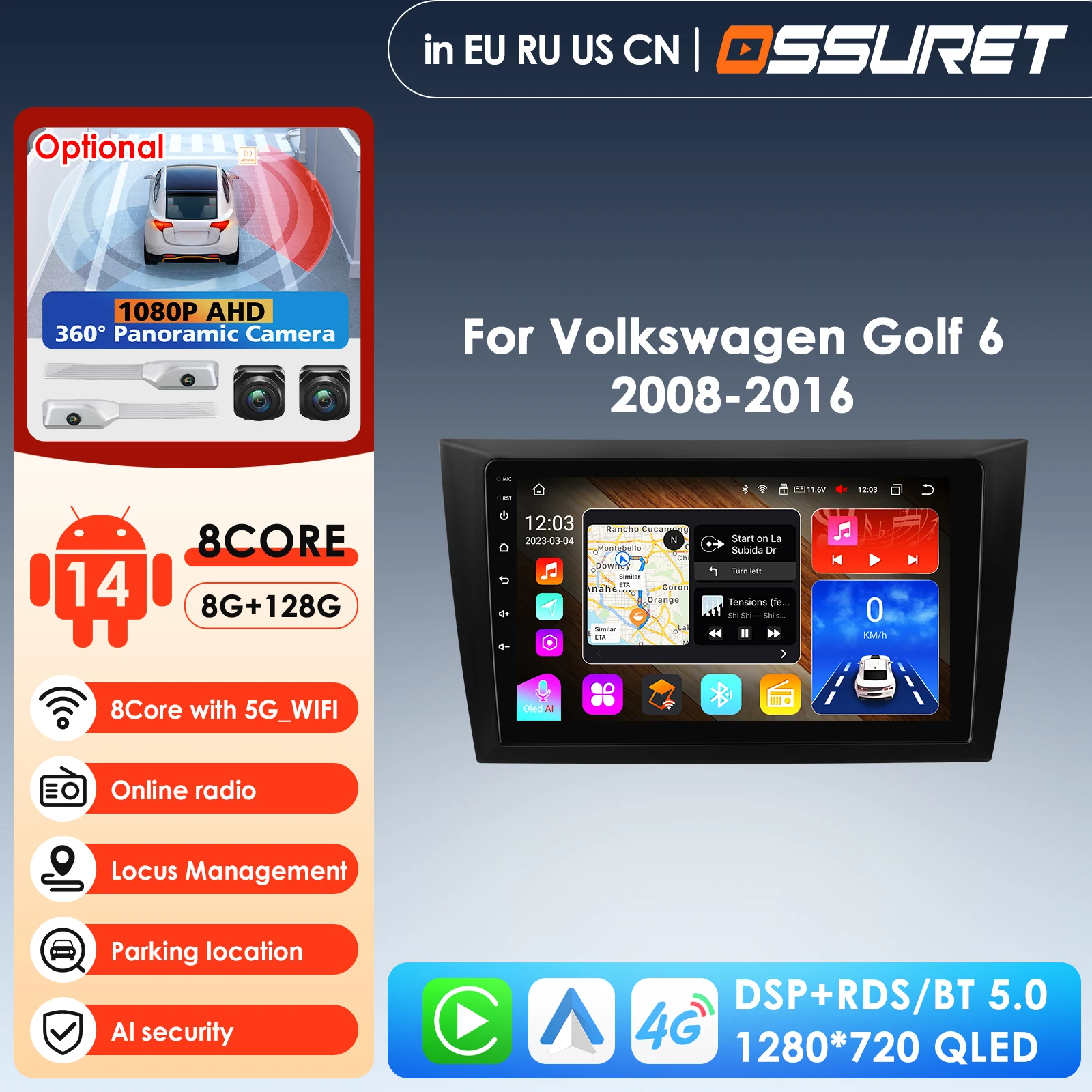 9inch Android Car Multimedia Player for Volkswagen Golf 6 2008 - 2016 Stereo CarPlay GPS Navigation Head Unit AI Voide AutoRadio
9inch Android Car Multimedia Player for Volkswagen Golf 6 2008 - 2016 Stereo CarPlay GPS Navigation Head Unit AI Voide AutoRadio