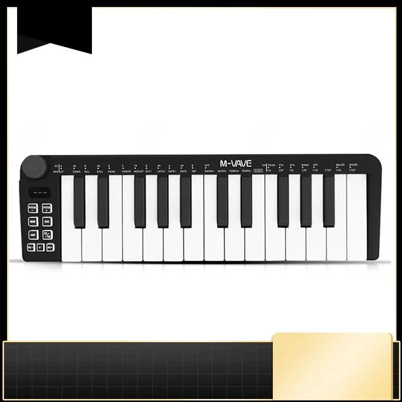 M-VAVE SMK-25 Mini MIDI Keyboard 25 Velocity-Sensitive Keys Professional Mini Controller For Keyboard Music Arrangement-N33R
M-VAVE SMK-25 Mini MIDI Keyboard 25 Velocity-Sensitive Keys Professional Mini Controller For Keyboard Music Arrangement-N33R
