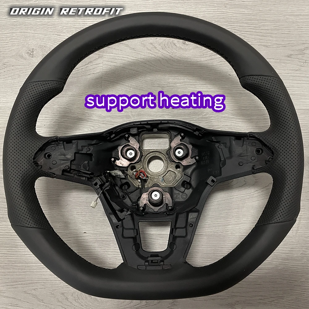 for VW ID4 ID6 Customized Handmade empty heating steering wheel no shift paddle perforated leather black stitching
for VW ID4 ID6 Customized Handmade empty heating steering wheel no shift paddle perforated leather black stitching