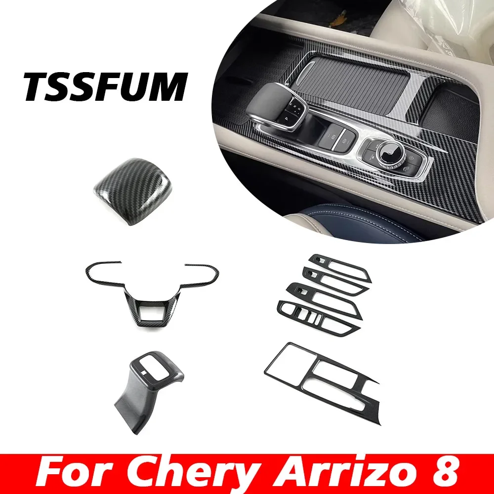 ABS Carbon Fiber Interior Kit Dashboard Center Console Gear Shift Panel Cover Stickers for Chery Arrizo 8 2022 2023 2024 2025
ABS Carbon Fiber Interior Kit Dashboard Center Console Gear Shift Panel Cover Stickers for Chery Arrizo 8 2022 2023 2024 2025