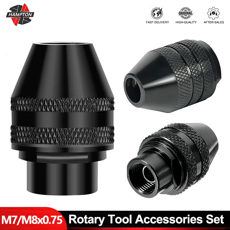 Drill Chuck M7 M8 0.3-3.2mm Keyless Impact Driver Adaptor Electric Micro Motor Clamp Mini Chuck Fixture Drill Bits Adapter
Drill Chuck M7 M8 0.3-3.2mm Keyless Impact Driver Adaptor Electric Micro Motor Clamp Mini Chuck Fixture Drill Bits Adapter