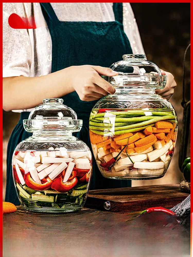 Стеклянная банка Kimchi для еды в аде, контейнер для хранения домашнего использования Sed для хранения консервированной капусты, круглая кухонная утварь для хранения
Стеклянная банка Kimchi для еды в аде, контейнер для хранения домашнего использования Sed для хранения консервированной капусты, круглая кухонная утварь для хранения